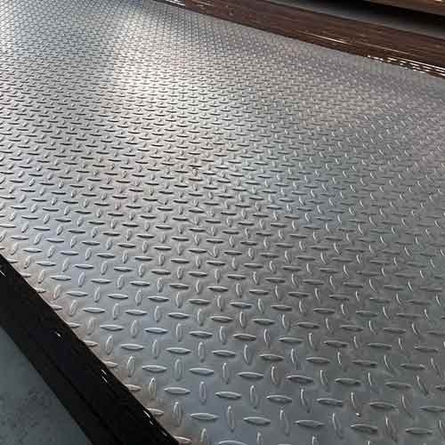 Hot Rolled MS Carbon Steel Checkered Plate Stair Treads Non-slip Patterned Carbon Steel Plate