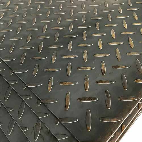 Structural Steel Chequered Steel Sheet 1.8-8.0mm Checkered Iron Sheet Chequered Sheet Tear Drop Pattern Checkered Plate